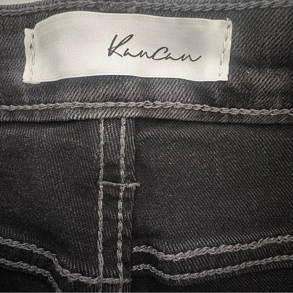 KanCan Margaret High Rise Bootcut Jeans 13/30 NWT Gray Black Wash Button Fly - Picture 6 of 9